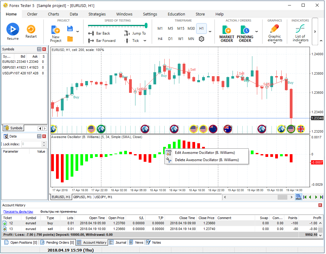 Adjust the indicator's settings according your needs